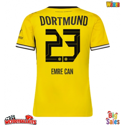 Borussia Dortmund Emre Can #23 Replica Home Stadium Shirt for Women 2026-27 Short Sleeve